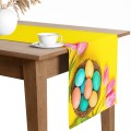 Bieżnik żółty z motywem wielkanocnym 40x180 - 7271