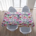 Obrus plamoodporny różowe kwiaty 140x220 - 7511