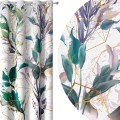 Zasłona półzaciemniająca tropikalne liście 140x250, przelotki - 7960