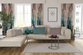 Zasłona półzaciemniająca glamour 140x250 na taśmie - 8380