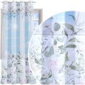 Firana gotowa woal tropikalne liście  140x250 przelotki   - 8458