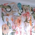 Firana gotowa woal motyw kwiatowy 140x250 przelotki - 8468