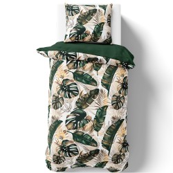 Pościel z motywem tropikalnych liści 140x200  