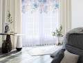 Firana gotowa woal delikatne liście 140x250 na żabki     - 9859
