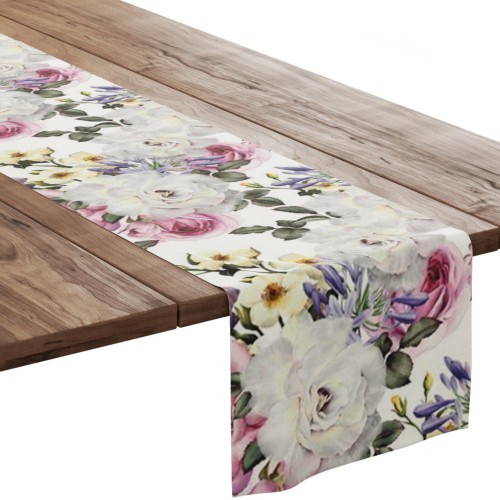 Bieżnik pastelowe kwiaty  40x140 - 985